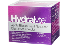 Hydralyte Apple Blackcurrant Flavoured Electrolyte Powder Sachets
