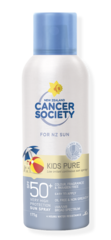 NZ Cancer Society SPF50+ Kids Pure Aerosol 175gm