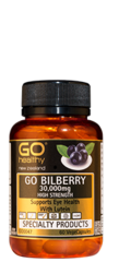 GO Healthy GO Bilberry 30,000mg Capsules 60