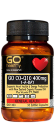GO Healthy GO Co-Q10 400mg 1-A-Day Capsules 60