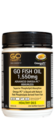 GO Healthy GO Fish Oil 1550mg Advanced Omega-PC Capsules 200