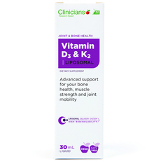 Clinicians Liposomal Vitamin D3 & K2 Liquid 30ml