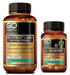 Go Healthy GO Extra-C 50 Cap & Vir-Defence 30 cap COMBO