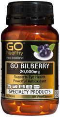Go Healthy GO BILBERRY 20,000mg Capsules 60