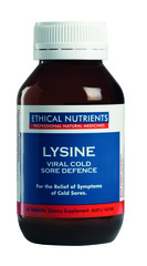 Ethical Nutrients Lysine Viral Cold Sore Defence 60 Tablets