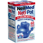 NEILMED NasaFlo Neti Pot Plastic + 60 SACHETS