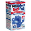 NEILMED NasaFlo Neti Pot Plastic + 60 SACHETS