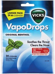 Vicks VapoDrops Original 24 lozenges