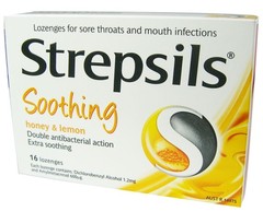 Strepsils Soothing Honey & Lemon 16 lozenges