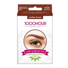 1000HOUR Plant Extract lash & Brow Dye Kit Medium-Brown