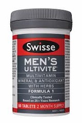 Swisse Mens Ultivite 60 tablets
