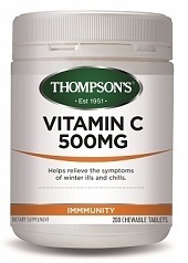 THOMPSONS VITAMIN C 500 MG CHEWABLE 200 TABS
