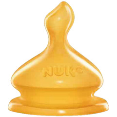 Nuk First Choice Latex Teats - size 1 medium hole - 2pk