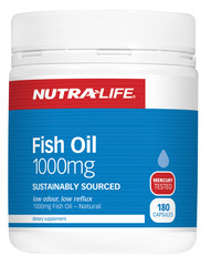 NutraLife Omega 3 Fish Oil 1000mg Caps 180s