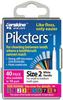 Piksters Interdental Brush White 0.5mm 40 pack Size 2