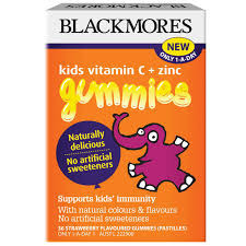 Blackmores Kids Vitamin C & Zinc 60 Gummies