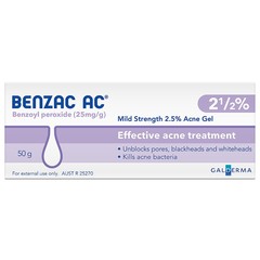 Benzac AC Gel 2.5% 50g