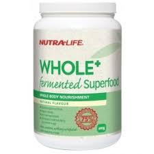 Nutralife Whole & Fermented Superfood 490g Natural