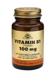 Solgar Vit. B-1 100mg (thiamine) 100 Capsules V