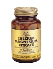 Solgar Calcium Magnesium Citrate 50 Tablets 2:1 V