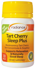 Radiance Tart Cherry Sleep Plus 30 Veg Capsules NEW