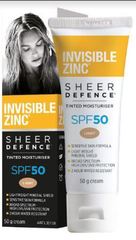 Invisible Zinc Sheer Defence Tinted Moisturiser Light SPF50 50g