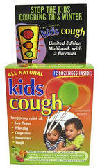 All Natural Kids Cough - 4x Apple 4xOrange 4x Raspberry