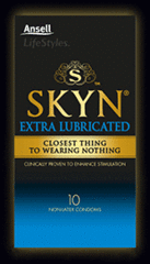 SKYN Extra Lubricated Condoms 10 pack - Latex free condoms