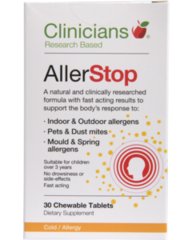 Clinicians AllerStop 30 chew tabs