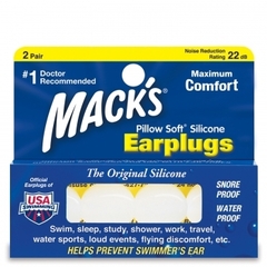 MACK'S Pillow Soft Silicone Putty Ear Plugs 2 Pair