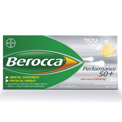 BEROCCA Performance 50+ Effervescent Tablets 30