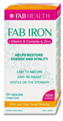 Fab Iron & Vitamin B Complex and Zinc 60 Capsules