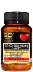 GO Healthy GO Co-Q10 400mg 1-A-Day Capsules 30