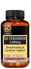 GO Healthy GO Fenugreek 3,000mg Capsules 120