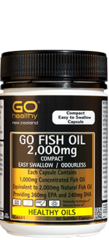 GO Healthy GO Fish Oil 2000mg COMPACT Capsules 90