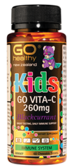 GO Healthy GO Vita-C KIDS 260mg Blackcurrant Chewable Tablets 60