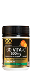 GO Healthy GO Vita-C 500mg Orange Chewable Tablets 50