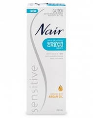 NAIR Sensitive hair removal shower cream body 200mL
