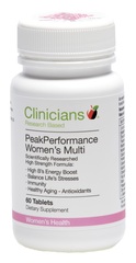 Clinicians Peak Performance Women's Multi 60 capsules