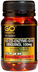 Go Healthy GO CO-ENZYME Q10 UBIQUINOL 100mg 30 capsules