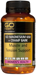 Go Healthy GO MAGNESIUM 650 + CRAMP BARK 120 capsules