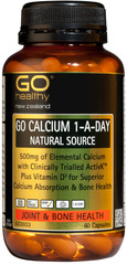 Go Healthy GO CALCIUM 1-A-DAY 60 capsules