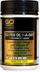 Go Healthy GO FISH OIL 1-A-DAY + VITAMIN D3 1,000IU 90 capsules