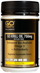 Go Healthy GO Krill Oil 750MG Reflux Free 100 capsules
