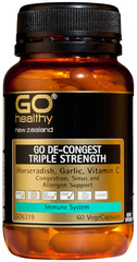 Go Healthy GO DE-CONGEST TRIPLE STRENGTH 60 capsules