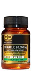 Go Healthy GO GARLIC 20,000mg Capsules 30