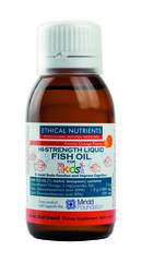 Ethical Nutrients Hi-Strength Liquid Fish Oil for Kids (Yummy Orange) 90 ml