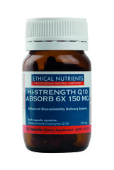 Ethical Nutrients Hi-Strength Q10 Absorb 6X 150 mg 30 Capsules