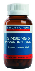 Ethical Nutrients Ginseng-5 Exhaustion Relief 60 Capsules