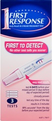 FIRST RESPONSE PREGNANCY INSTREAM 3 TESTS